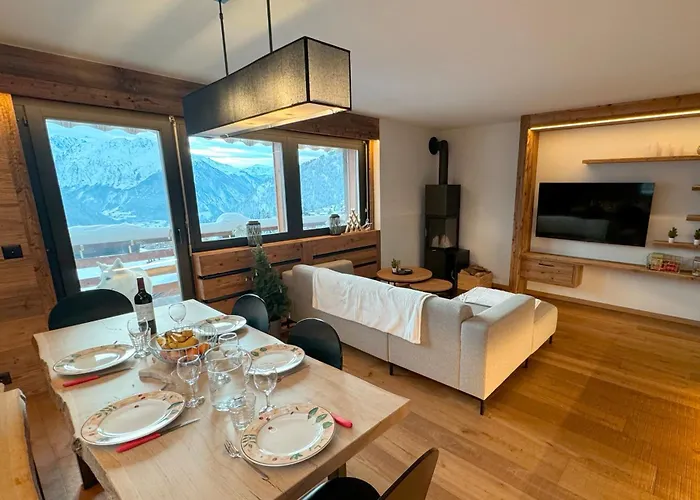 Apartamento Le Rouge Superb 3-room Near Slopes & Ski-lift Verbier