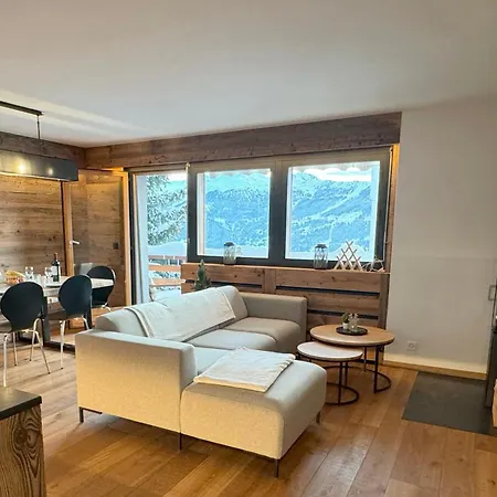 公寓 Le Rouge Superb 3-room Near Slopes & Ski-lift